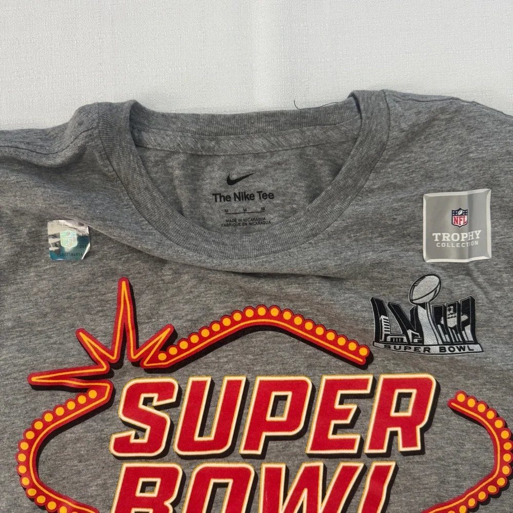 Nike Kansas City Chiefs Super Bowl Champions Gray‎ Men's Medium Minor Print Flaw